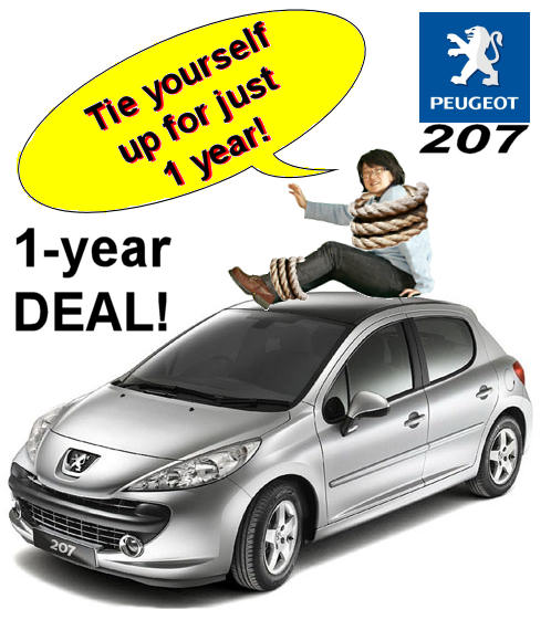 CHEAP Peugeot 207 CAR LEASING