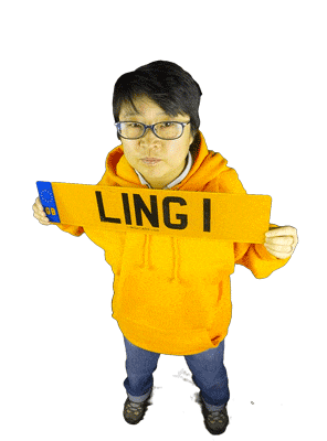 Ling with plate