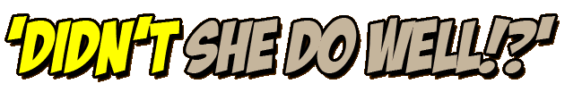 Play: 'Didn't she do well!?'