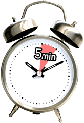 5 minute clock