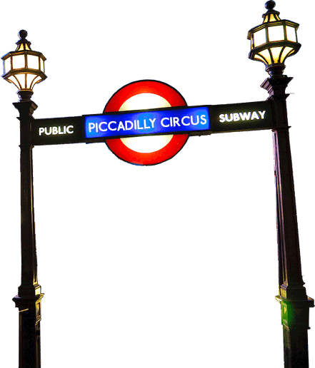 UK Piccadilly Underground pole
